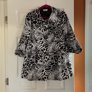 Animal print jacket size large